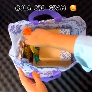 Plastik Hajatan 35x40 Motif BATIK isi 50 Kantong Box Brownies Tas Sajadah Olshop Softhandle Hidangan