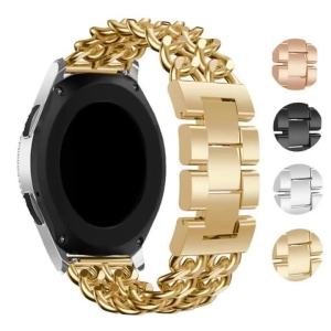 20mm 22mm Watchbands for Samsung Galaxy Watch 7 6 5 4 Classic Metal Luxury Bracelet Amazfit Balance/Bip 6/Bip 5/GTS/GTR 4 Strap