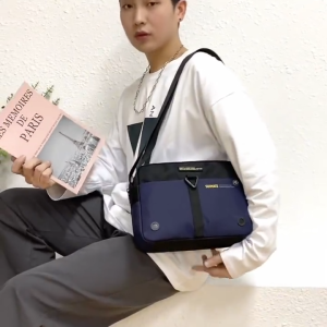 (Ship in12hrs)Crossbody Bag Men Korean shoulder bagpacks Waterproof Lightweight Fashion Multi Functional Sling Casual Travel Messenger Chest Bag