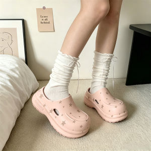 XIXITIAO | Anti-slip Flat-toed Elevating Clogs Shoes