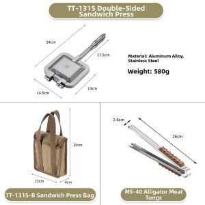 Campingmoon | Non-stick Multifunction Portable Sandwich Grill