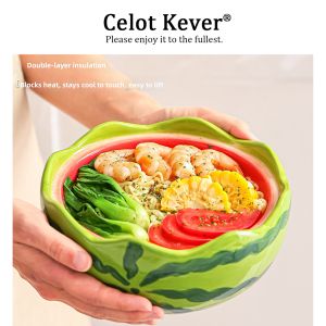 Cute Watermelon-shaped Multipurpose Bowl