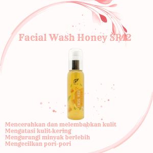 Facial Wash Honey SR12 BPOM Herbal SABUN UNTUK KULIT WAJAH KERING Pelembab Pencerah Dan Melembutkan Wajah