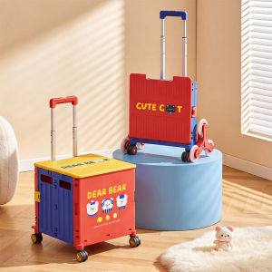 Foldable Stair-Climbing Shopping Cart 65L