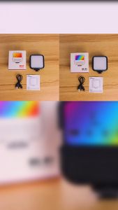 Portable Mobile Phone Photo Fill Light Photography Lamp Photo Ringlight Ring Flash LED Selfie Light With Three Color Adjustment Mini Selfie Fill Light With Phone Clip Desktop Stands