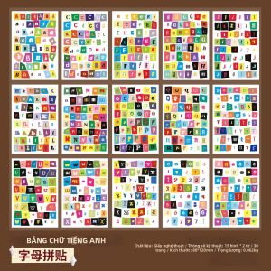 Mr.paper | Sách Dán Hình Chữ Cái Mr.Paper 1000+ Bộ Sưu Tập Ghép Hình Chủ Đề Chữ Cái Cổ Điển Dành Cho Sổ Tay Trang Trí Sổ Lưu Niệm Ốp Điện Thoại & Trang Trí Nhật Ký