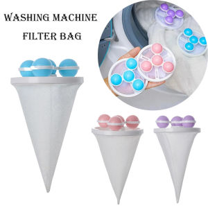 Reusable Washing Machine Filter Balls Pet Hair Catcher Floating Lint Remover Mesh Laundry Cleaning Tool Blue Pink Purple Washing