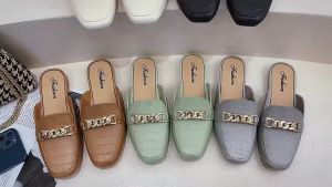 ABC Sandal Slop Jelly Wanita & Sandal Wedges Perempuan Terbaru