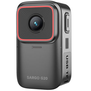 SARGO | Thumb Operated Motorcycle Helmet Camera 360 Panorama 4K HD