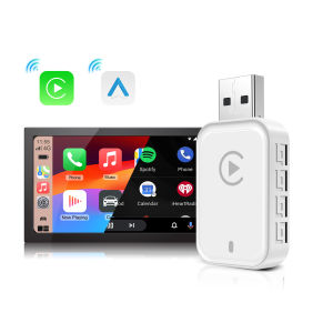Wireless CarPlay Android Auto Adapter for Factory Wired Car Wireless CarPlay & Android auto 2 in 1
