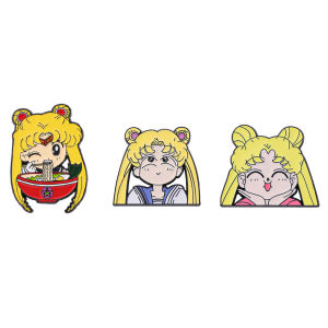 3 Pcs Exquisite Cute Sailor Moon Cartoon Brooch Personality Anime Character Enamel Pins Badge Clothes Jewelry Accessories Gift