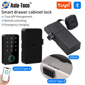 Tuya APP Fingerprint Smart Drawer Cabinet Invisible Lock Ic Card Unlock Cabinet Furniture Electronic Keyless Sensor Lock