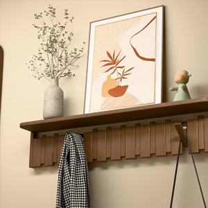 Space-Saving Wall Mounted Coat and Hat Rack