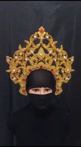 Mahkota Lilin Aksesoris Tari / Karnaval Motif 3