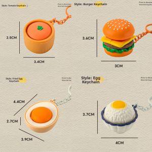Stress Relief Food Shaped Keychain