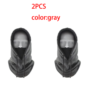 WRELS | 1/2/3 PCS Thermal Fleece Balaclava Winter Windproof Cold Warm Cycling Cap Adjustable Warm Sking Motorcycle Full Face Cover