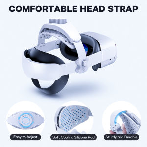 Adjustable Head Strap Comfort Head Strap VR Accessories Reduce Head Pressure for Meta Quest 3/2/Pro/Pico4 VR Headset