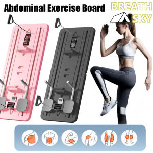 Multi-Purpose Foldable Pilates Reformer Board Set With Timer: Ultimate Ab Exercise Abs Roller