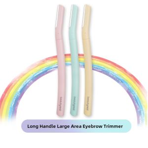 Beginner Friendly Rainbow Eyebrow Trimmer Set Safe Type Blade for Ladies Armpit Hair Removal Razor Anti Scratch Eyebrow Shaving