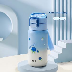 CILLE | Cốc Có Ống Hút Cách Nhiệt Cho Trẻ Sử Dụng Đi Học