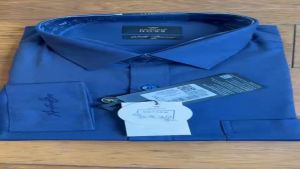 Áo sơ mi dài tay Aristino Business 1lS07402 dáng suông vừa