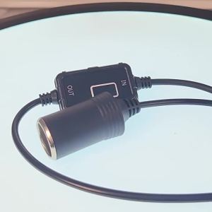 USB-C PD Type-C to 12V Car Charger Lighter Adapter with Voltage Voltmeter C 5V to 12V Step Up Socket Converter Cable