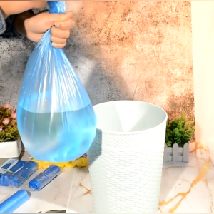 Garbage Bag Handle Disposable Trash Bags Waste Bin Rubbish Bags 100pcs 5 Rolls Pemegang Beg Sampah 垃圾袋手柄