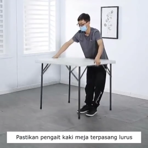 SPEEDS Meja Jualan Lipat Meja Portable Pameran Serbaguna Besar Meja Makan 038-24