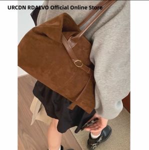 URCDN RDALVO | Túi Xách Da Lông Vịt Dung Lượng Lớn Phong Cách Retro