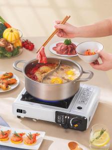 YYBAIO | New Model Dual Chamber Hot Pot Portable Gas Stove