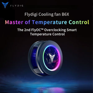 Original Flydigi B7X Mobile Gaming Cooling Fan CoolerRadiator Intelligent Frequency Conversion Game Mute Heat Sink Semiconductor refrigeration Cooling Phone radiator