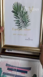 TRENY A4 Certificate Poster Wall Hanging Frame - Shattered-free non breakable Frame with PVC sheet front cover Photo frame