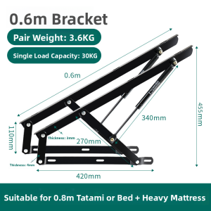 MONLEYTA | German Hydraulic Bed Frame Support Rods Tatami Bed Board Structure Buffer Lifter Double Size Oil Pressure Air Support Rods
