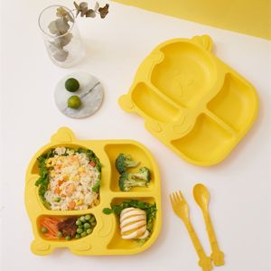 5Pcs Childrens Cutlery Set Cartoon Cute Toddler Anti-fall Cup Plastic Dinner Plate Baby Food Supplement BPA Free