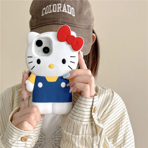 Sanrio | Ốp Điện Thoại Hello Kitty Silicon Phong Cách Hàn Quốc INS Chống Sốc Thiết Kế Hoạt Hình Tương Thích Với iPhone 17/16/15/14/13/12/11 Pro Max