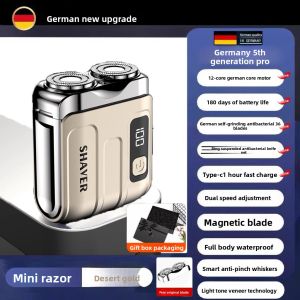 MONLEYTA | Portable Electric Shaver For Men German Precision New 2025 Gift For Boyfriend No Black Points Left Miniature Double Blade