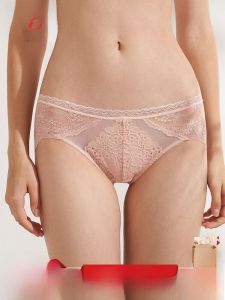Quần Lót Ren Gợi Cảm Cho Nữ Cạp Thấp Bằng Cotton Nguyên Chất Quần Lót Tam Giác Thoải Mái Quần Lót Ngắn Cho Thanh Thiếu Niên