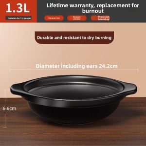 MENGCHUANG | High-Temperature Resistant Small Casserole Pot