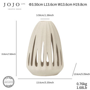 Creative Ceramic Flower Vase JOJOS L PD.Bottle Home Decoration Artistic Craftwork Cross-Border Desktop Ornamental Flower Pot