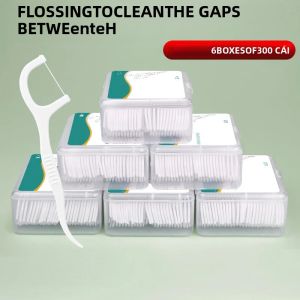 300 CÁI Polymer Dùng Một Lần Chỉ Nha Khoa Que Làm Sạch Kẽ Răng Mịn Màng Tăm Cho Vệ Sinh Răng Miệng