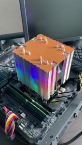 Efficient RGB CPU Cooler Fan 90mm 4pin/PWM PC Tower Radiator 6 Heat Pipe Install LGA2011 X79 X99 115x 1200 1700 AMD AM3 AM4 AM5