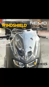 NEMO CLEAR WINDSHIELD SMOKED WINDSHIELD BLACK VISOR FOR YAMAHA NMAX V2 NMAX V2.1 PLUG AND PLAY