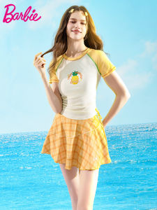 Barbie | Color Blocking Sweet Two-piece Skirt Swimwear