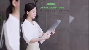 40/60CM HD Mirror Wall Sticker Acrylic Stitching Mirror Self Adhesive Mirror Full Body Mirror