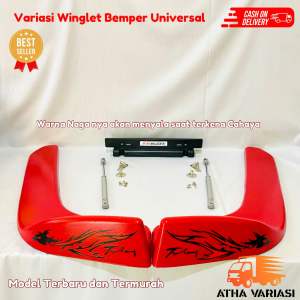 [COD] Winglet Bumper Variasi UNIVERSAL Bumper Mobil Pick Up/Truk/Bus