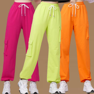 Sporty Womens Workwear Pants Fitness Dance Long Trousers Fashionable Stepping Dance Outfit Square Dance Group Apparel