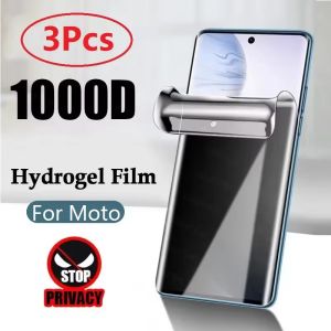 3Pcs Privacy Hydrogel For Motorola Moto S50 Neo X50 X70 Air Defy 2 Razr 40 50 60 50D Plus 2023 Ultra 2025 Screen Protector Flim