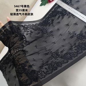 Vải Ren Viền Mềm Mại Rộng 35cm Mỏng Có Thể Co Giãn Dùng Làm Quần Áo Thủ Công Trang Trí Váy Kéo Dài