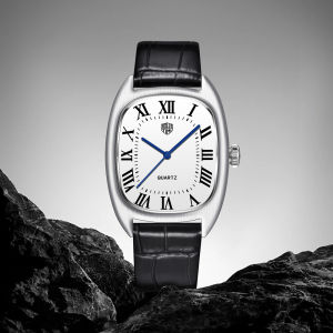 Đồng Hồ Nam Retro Quartz RollsTimi 2024 Mặt Kính Cường Lực Cao Cấp Thép Không Gỉ Chống Nước Máy Nhật Bản VH31 Hiển Thị Số La Mã