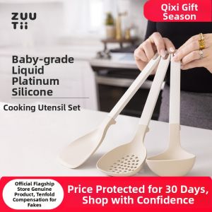 Zuutii | Food-grade Heat-resistant Non-stick Liquid Platinum Silicone Long Handle Spatula